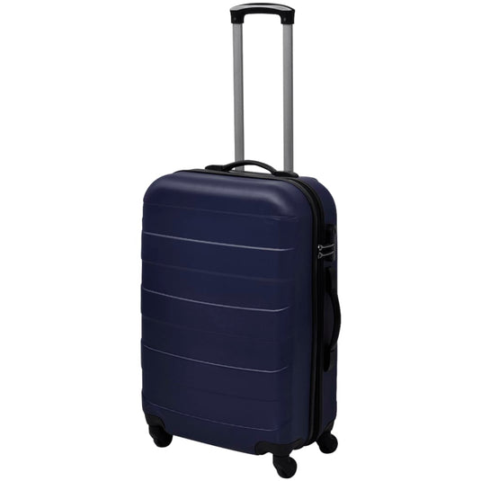 Vidaxl 3-delige kofferset hard 45,5 55 66 cm blauw