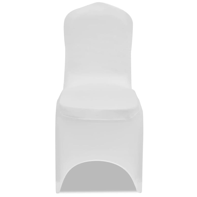 Load image into Gallery viewer, Vidaxl stoelhoes stretch 4 stuks wit

