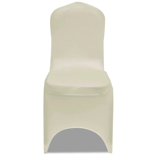 Vidaxl stoelhoes stretch 4 stuks crèmekleurig