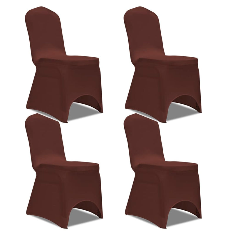 Load image into Gallery viewer, Vidaxl stoelhoes stretch 4 st bruin
