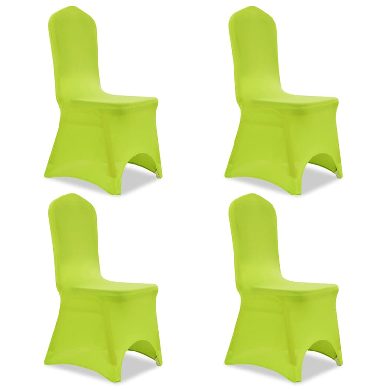 Load image into Gallery viewer, Vidaxl stoelhoes stretch 4 stuks groen
