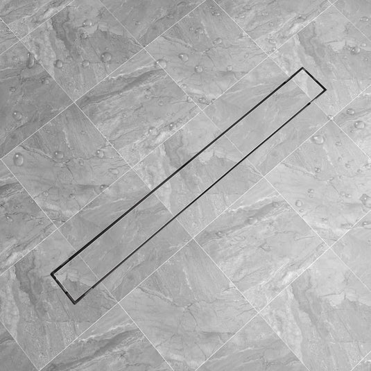 Vidaxl doucheputje rechthoekig 1030x140 mm roestvrij staal