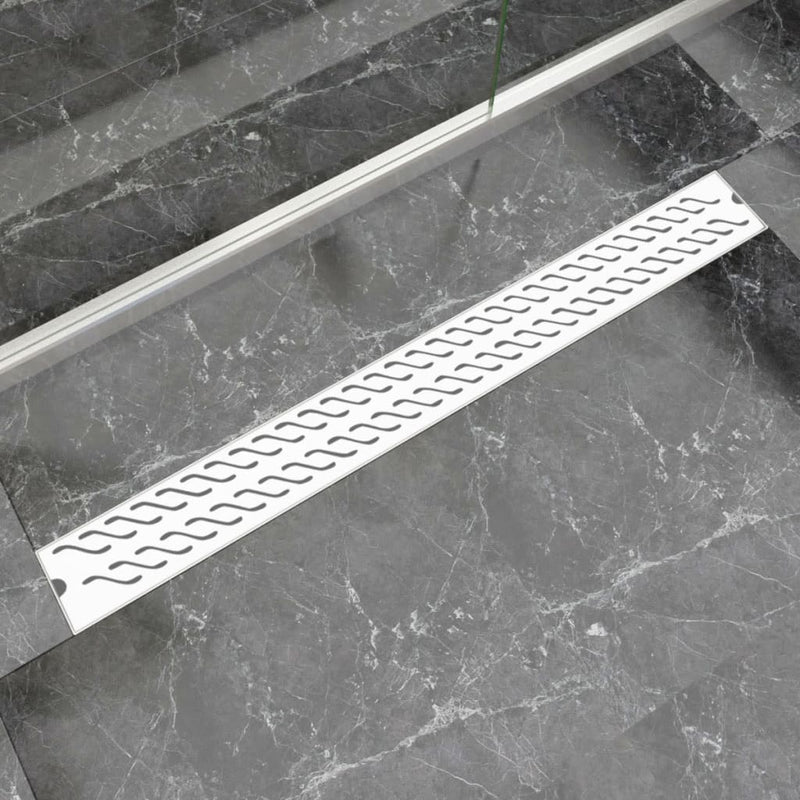 Load image into Gallery viewer, VidaXL Doucheafvoer rechthoekig golf 1030x140 mm roestvrij staal
