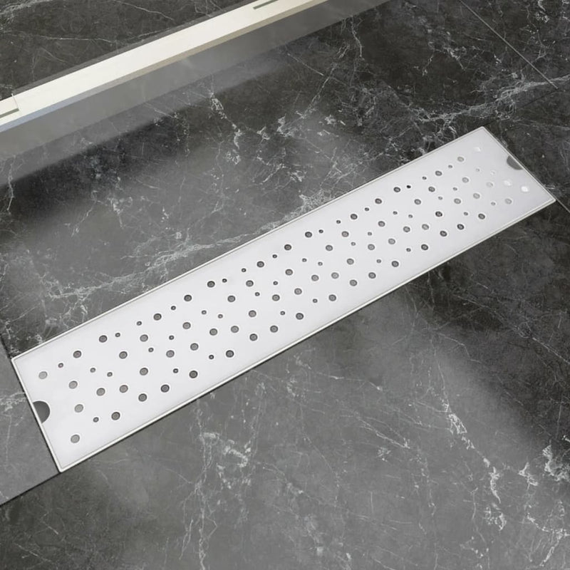 Load image into Gallery viewer, VidaXL Doucheafvoer rechthoekig bubbel 530x140 mm roestvrij staal
