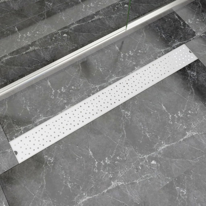 Load image into Gallery viewer, Vidaxl doucheafvoer rechthoekig bubbel 1030x140 mm roestvrij staal
