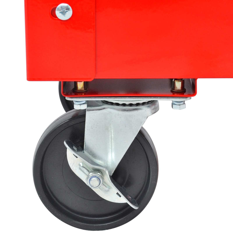 Laden Sie das Bild in Galerie -Viewer, Vidaxl gereedschapswagen rood 70.5 x 37 x 71 cm staal
