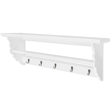 Vidaxl kapstok barokstijl mdf wit