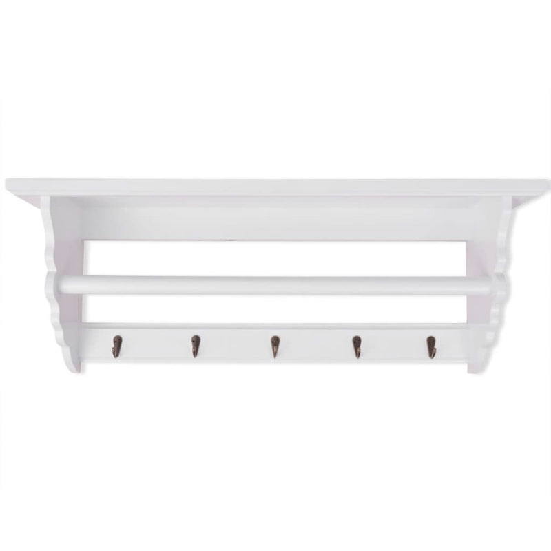 Load image into Gallery viewer, Vidaxl kapstok barokstijl mdf wit
