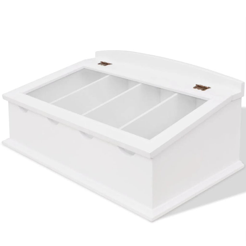 Load image into Gallery viewer, Vidaxl besteklade mdf wit barok stijl
