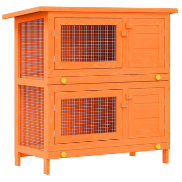 Vidaxl buitenkonijnenhok voor kleine huisdieren, 4 deuren, hout