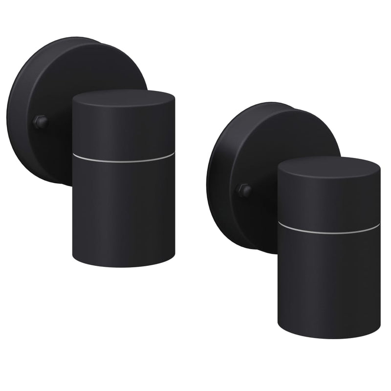 Load image into Gallery viewer, Vidaxl led-wandlamp buiten neerwaarts rvs 2 st
