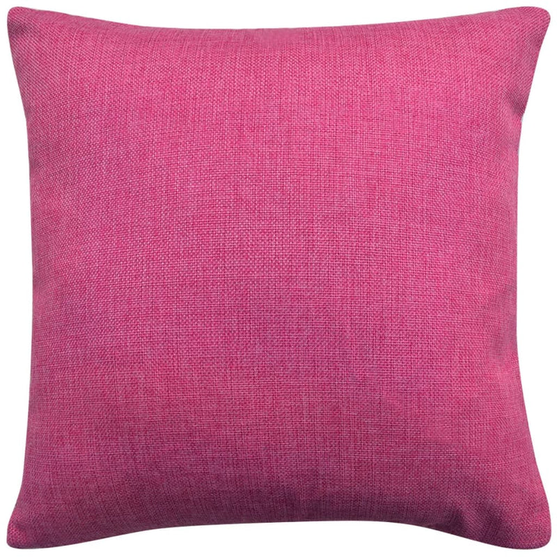 Load image into Gallery viewer, VidaXL Kussenhoezen 4 stuks linnen look roze 80x80 cm
