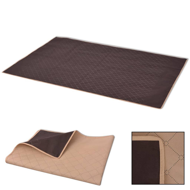 Load image into Gallery viewer, Vidaxl picknickkleed 100x150 cm beige en bruin
