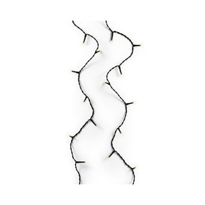 Lumineo basic led kerstverlichting 36m zwart ip44 klassiekwarm