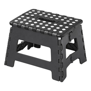 Proplus opvouwbaar opstapje met anti-slip 29x21.5x22 cm zwart