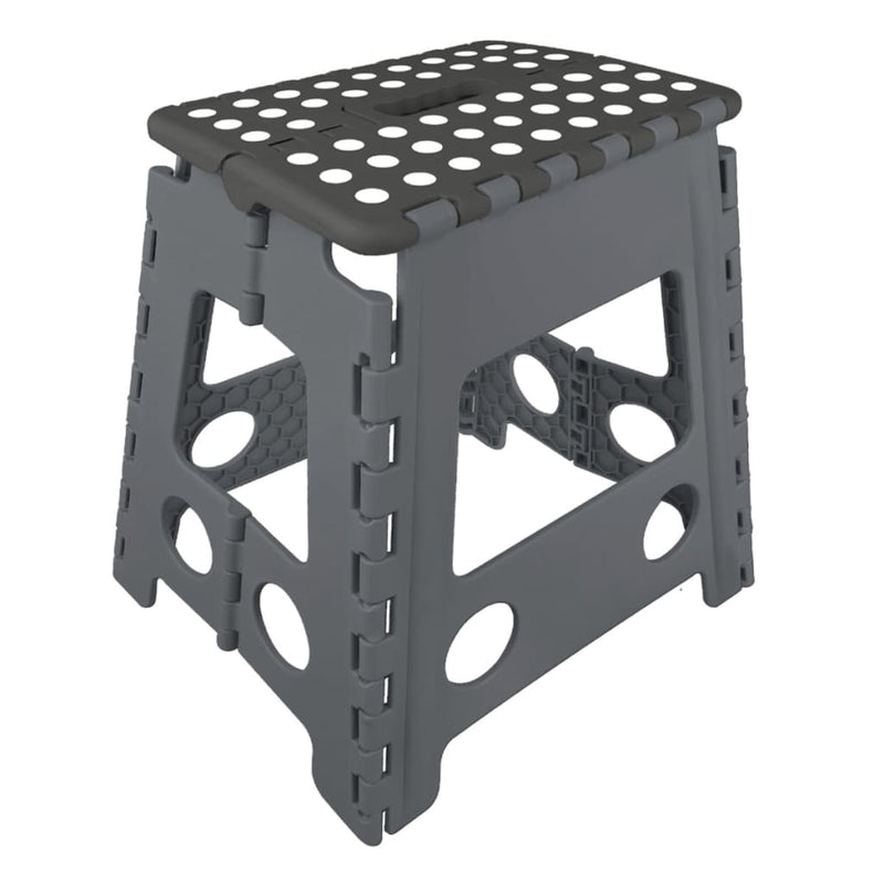 Load image into Gallery viewer, Proplus opvouwbaar opstapje zwart grijs 29 x 21,5 x 39,5 cm
