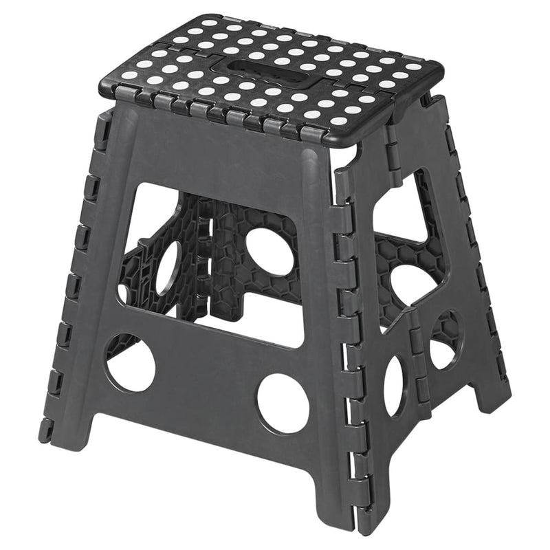 Load image into Gallery viewer, Proplus opvouwbaar opstapje zwart grijs 29 x 21,5 x 39,5 cm
