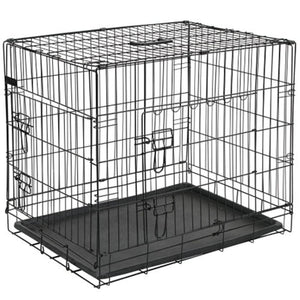 @pet hondenbench 107x70x77,5 cm metaal zwart 15004