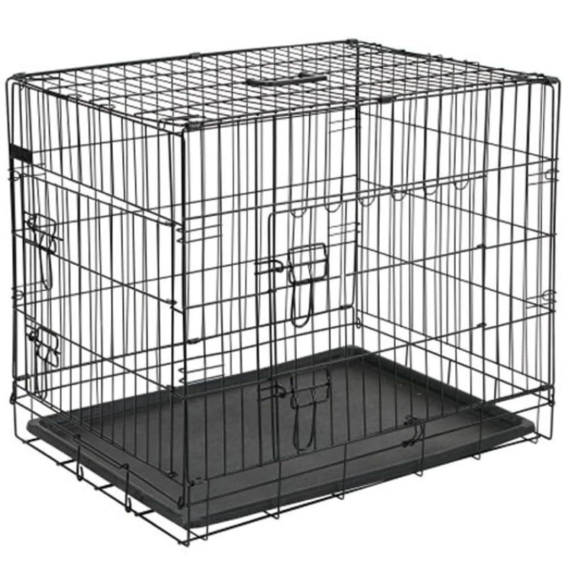 Load image into Gallery viewer, @pet hondenbench 107x70x77,5 cm metaal zwart 15004
