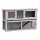 @pet konijnenhok bigfoot 137x50x85 cm hout wit