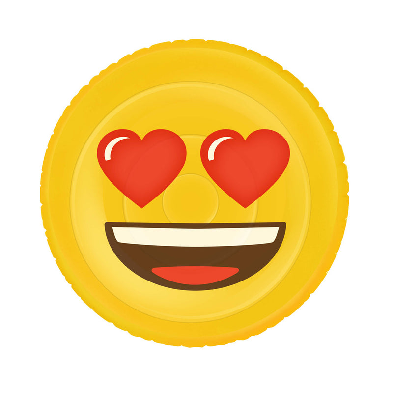 Load image into Gallery viewer, Basic opblaasbaar figuur emoji face hearts 140cm
