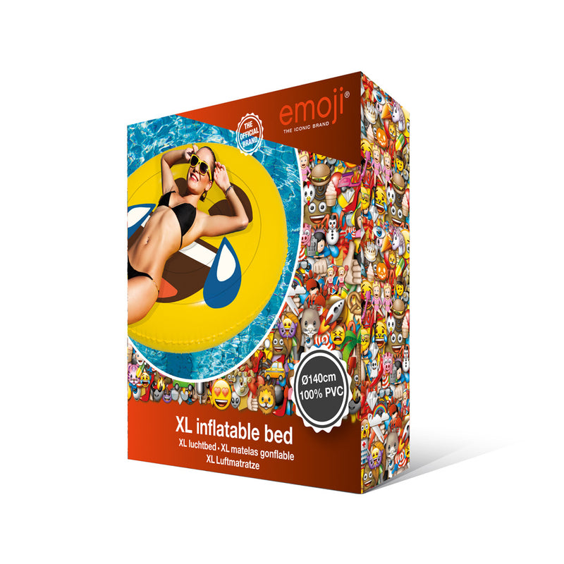 Load image into Gallery viewer, Basic opblaasbaar figuur emoji face lol 140cm
