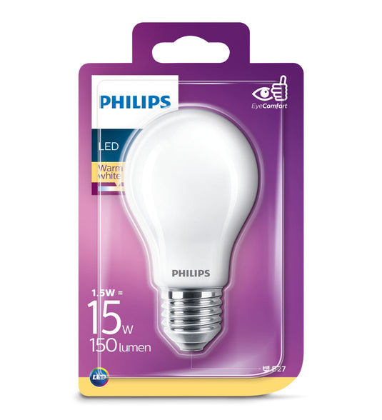 Philips led classic 15w e27 ww a60 fr nd srt4 verlichting