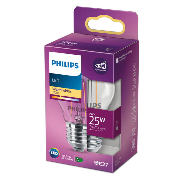 Philips led kaarslamp 25w e27 warm wit