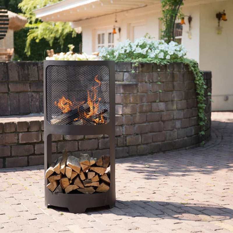 Load image into Gallery viewer, Redfire vuurplaats buffalo 44x90cm staal matzwart
