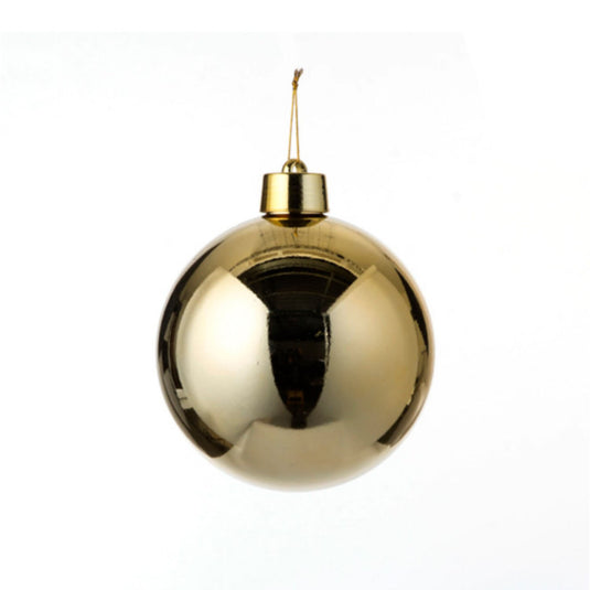 House of seasons kerstbal kunststof goud d20cm