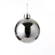 House of seasons kerstbal zilver kunststof d20 cm
