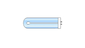 Ouguang uv-lamp blauw 368 nm 9 watt gebogen voor mozzie