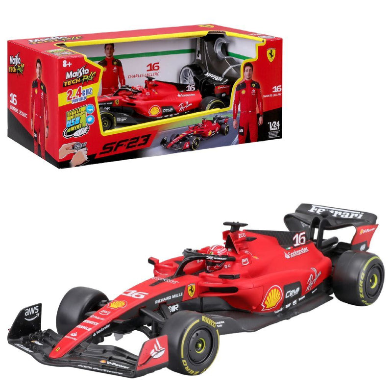 Load image into Gallery viewer, Overige merken maisto tech rc ferrari leclerc sf23 1:24
