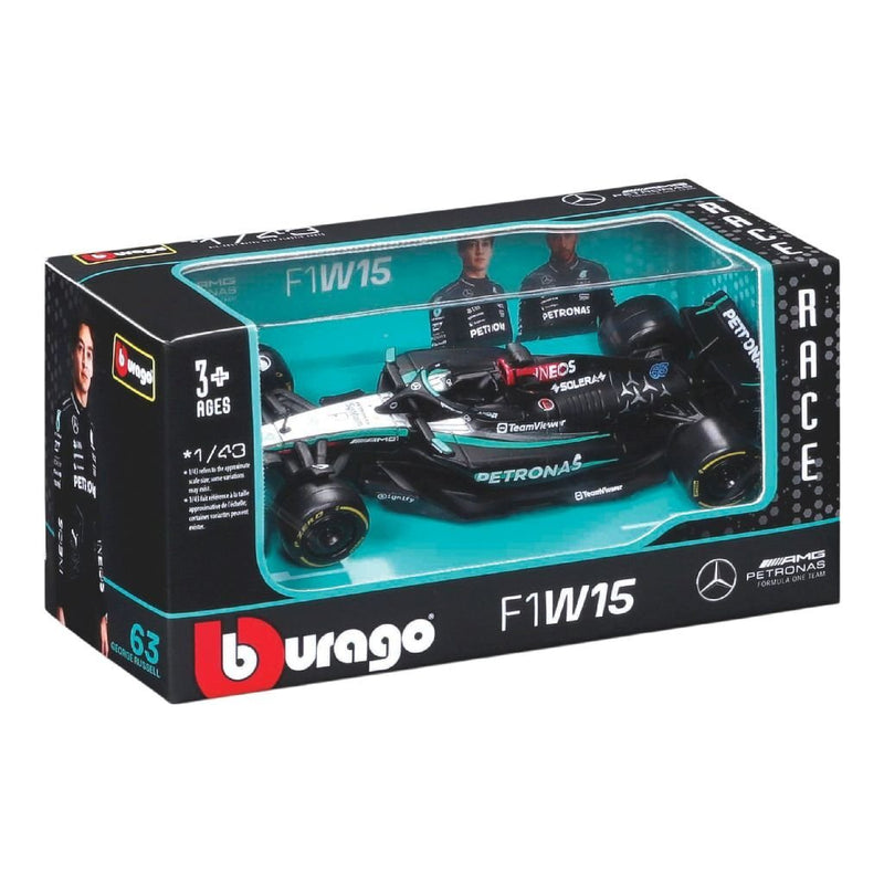 Load image into Gallery viewer, Bburago mercedes f1w15 russel 1:43
