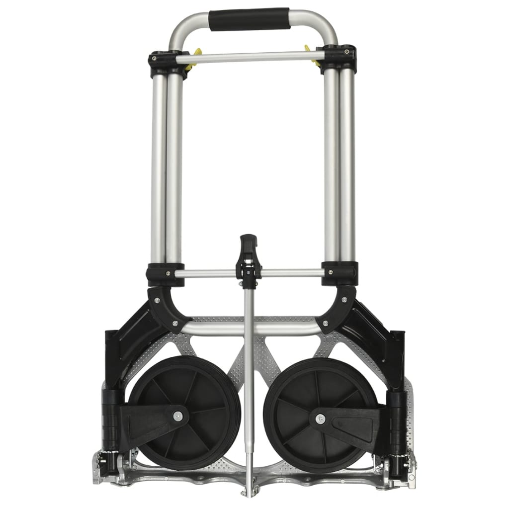 ProPlus Inklapbare bagagetrolley 70 kg aluminium zilver zwart