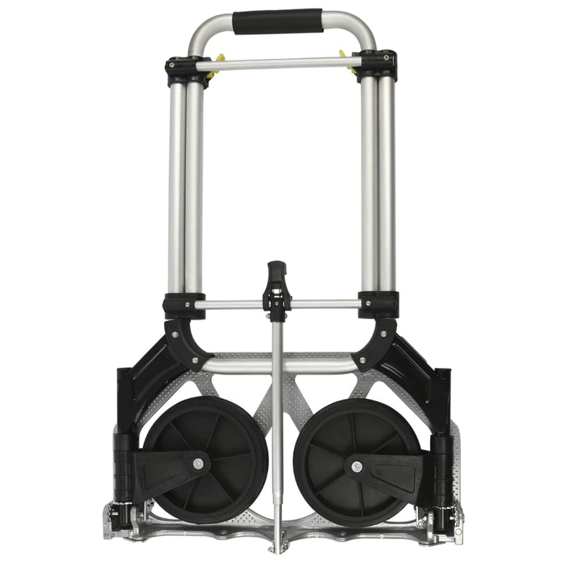Load image into Gallery viewer, Proplus inklapbare bagagetrolley 70 kg aluminium zilver zwart
