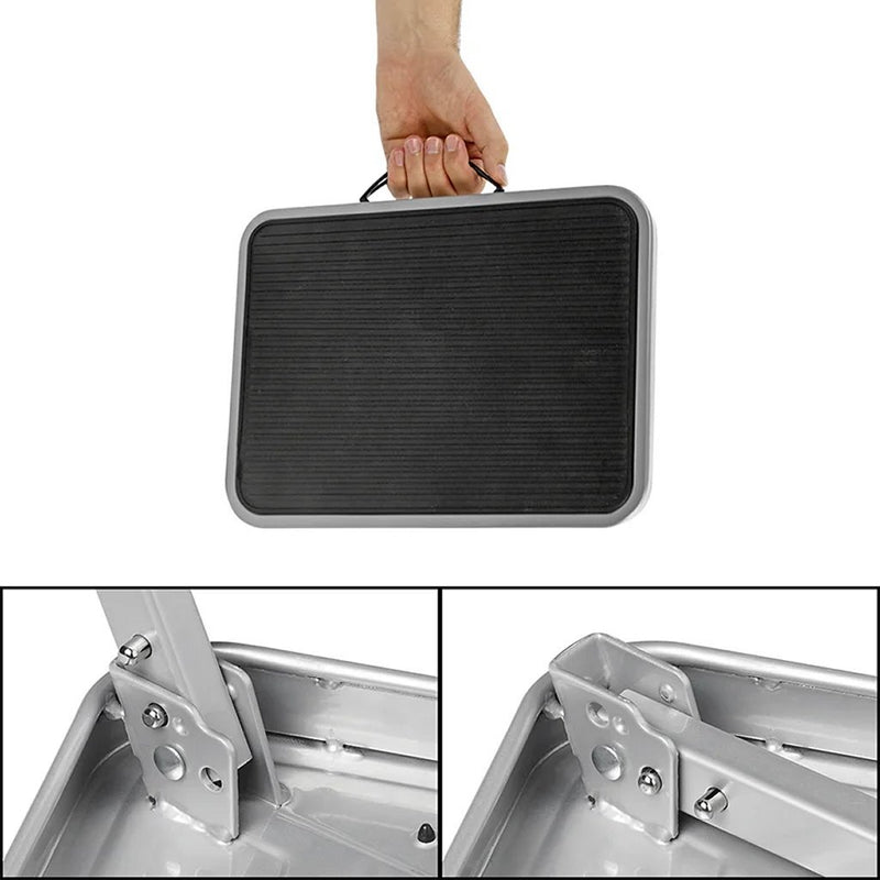 ギャラリービューアに画像をロードする, Proplus opstapje inklapbaar 38x26x17.5 cm voor caravan camper grijs zwart
