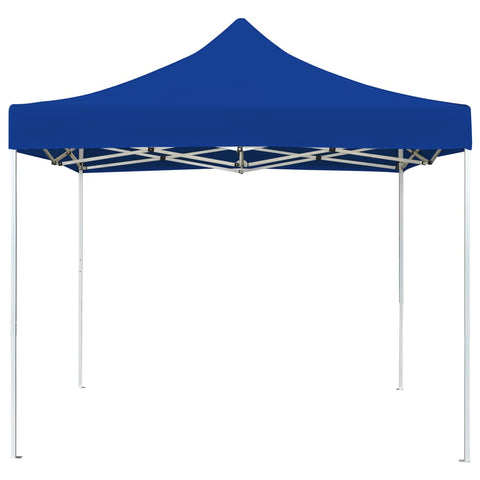 VidaXL Partytent professioneel inklapbaar 3x3 m aluminium blauw