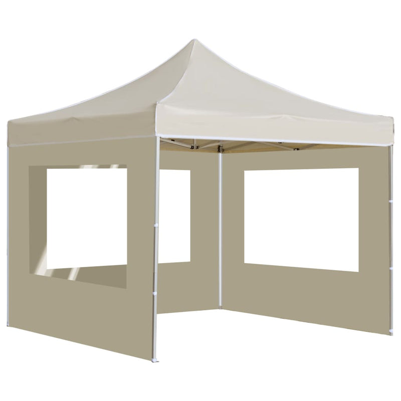 Load image into Gallery viewer, Vidaxl partytent inklapbaar met wanden 3x3 m aluminium crème
