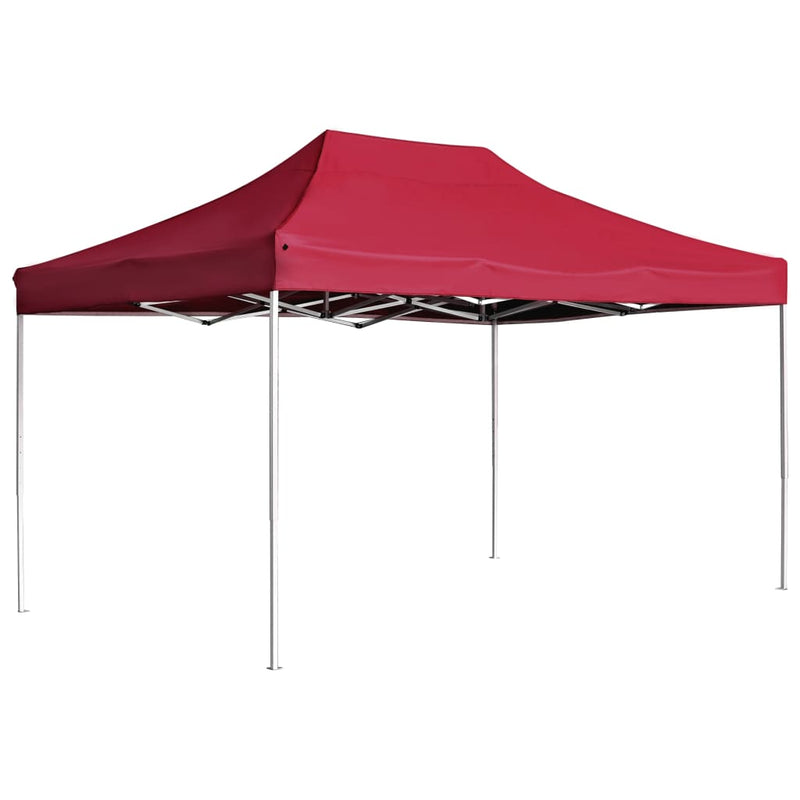 Load image into Gallery viewer, Vidaxl partytent professioneel inklapbaar 4,5x3 m aluminium wijnrood
