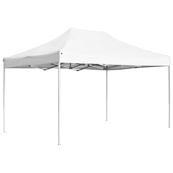 VidaXL Partytent professioneel inklapbaar 4,5x3 m aluminium wit