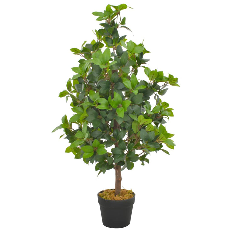 Load image into Gallery viewer, Vidaxl kunstplant met pot laurierboom 90 cm groen

