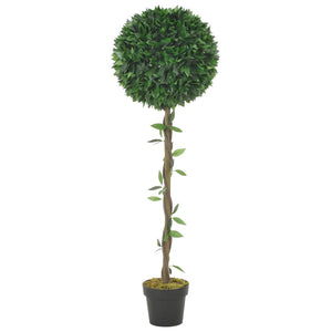 Vidaxl kunstplant met pot laurierboom 130 cm groen