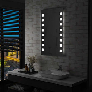Vidaxl badkamerspiegel led 60x100 cm