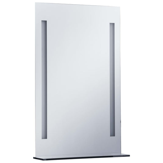 Vidaxl badkamerspiegel led met schap 60x80 cm