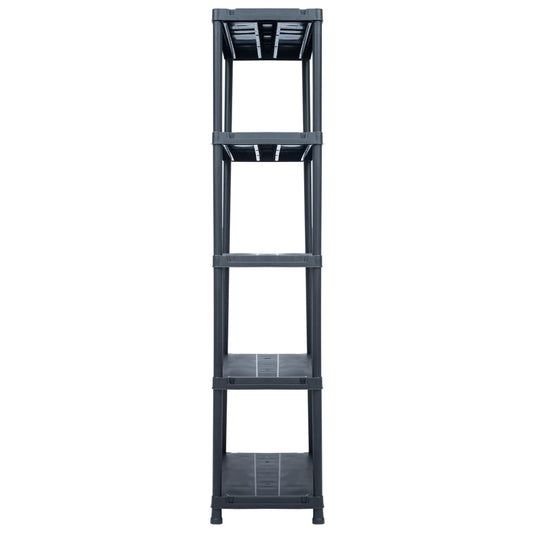 VidaXL Opbergrek 500 kg 90x60x180 cm kunststof zwart