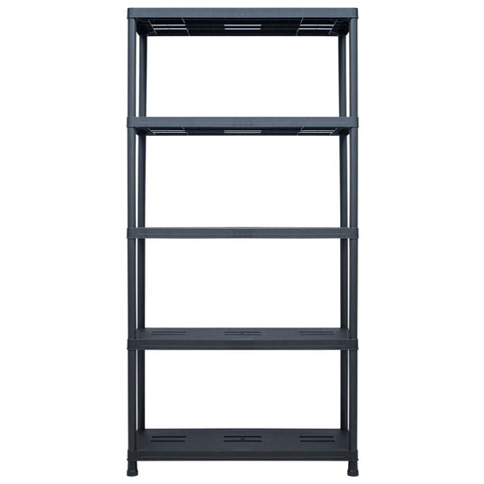 VidaXL Opbergrek 260 kg 90x40x180 cm kunststof zwart