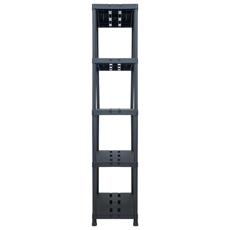 Load image into Gallery viewer, VidaXL Opbergrek 260 kg 90x40x180 cm kunststof zwart
