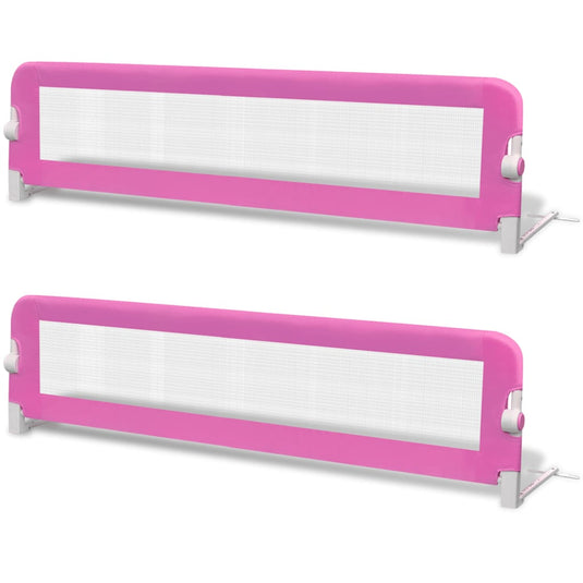 Vidaxl kinderbedhekjes 2 st 150x42 cm roze