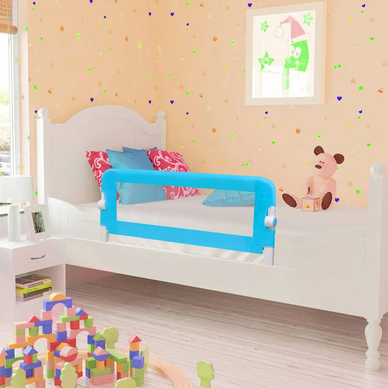 Afbeelding laden in galerijviewer, Vidaxl kinderbedhekjes 2 st 102x42 cm blauw
